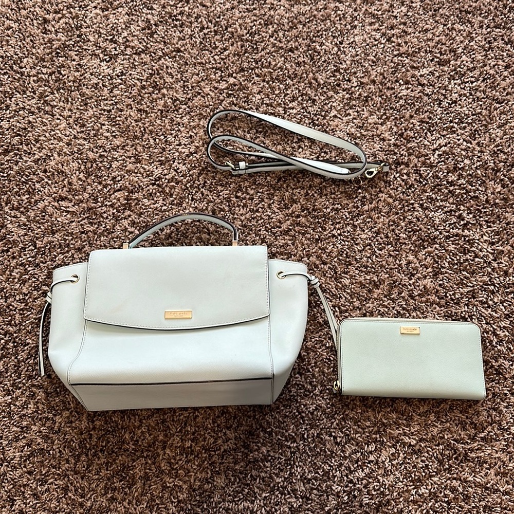 Kate spade Tiffany blue purse and wallet